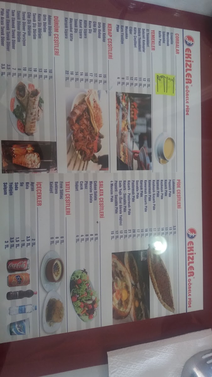 Menu Ekizler Görele Pide-2